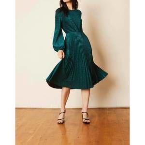 NEW CABALLERO beatrice lurex dress in emerald